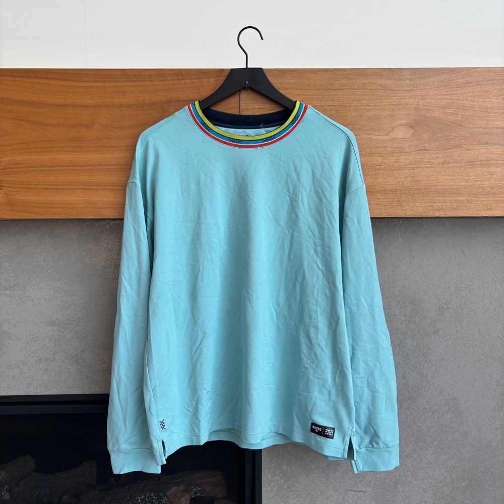 Rhone Men’s Retro Session Mock Neck Pullover, Size‎ L